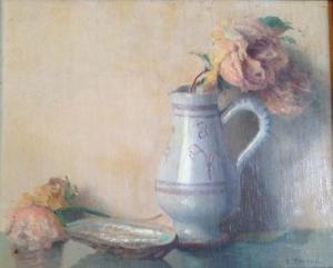 PERRON Claude 1900-1900,Roses au pichet,Millon & Associés FR 2016-12-14