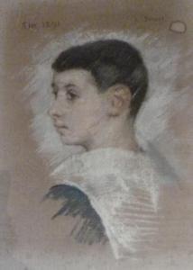 PERROT ADOLPHE ANTOINE 1818-1887,Portrait de jeune enfant,1891,Joron-Derem FR 2016-10-25