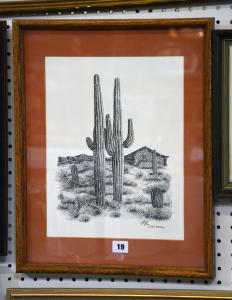 PERRY Bert 1900-1900,A Cactus,Dreweatts GB 2015-03-26