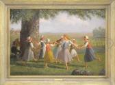 PERRY Enoch Wood 1831-1915,DANCING CHILDREN,James D. Julia US 2013-01-30