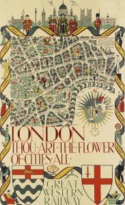 PERRY Heather,LONDON THOU ART THE FLOWER OF CITIES ALL / GREAT W,1929,Swann Galleries 2018-10-25