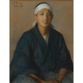 PERRY Lilla Cabot 1848-1933,Japanese Boy with Headband,1901,William Doyle US 2013-05-08