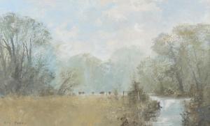 PERRY Roy 1935-1993,Clearing Mist, River Windrush,Bellmans Fine Art Auctioneers GB 2024-02-19