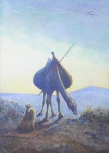 PERRY Will,A moonlit desert scene with camel and rider,Denhams GB 2019-08-28