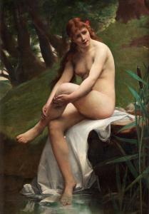 PERSÉUS Edvard 1841-1890,Nude model,1872,Bukowskis SE 2012-06-12