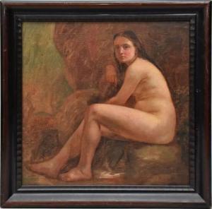 PERSÉUS Edvard 1841-1890,nude portrait,Hood Bill & Sons US 2022-07-26