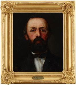 PERSÉUS Edvard 1841-1890,Porträtt av kung Oskar II,Stockholms Auktionsverket SE 2015-12-01