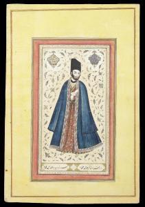 PERSIAN SCHOOL,A portrait of a certain Muhammad Aqa Mirza Sultan al-'Ulama,Bonhams GB 2015-04-21