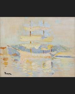PERSON Henri 1876-1926,LE VOILIER,Besch Cannes Auction FR 2023-08-15