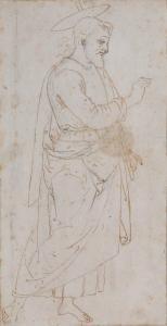 PERUGINO Pietro 1445-1523,Figura di santo,Cambi IT 2018-11-14