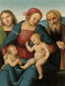 PERUGINO Pietro 1445-1523,The Holy Family with the Infant Saint John the Bap,Christie's 2018-12-06
