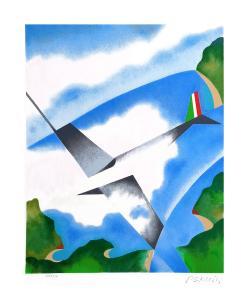 PERUZZI Osvaldo 1907-2004,Volo sulle nuvole,Saletta d'arte Viviani IT 2024-02-13