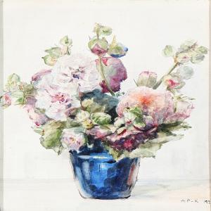 PESCHCKE KOEDT Adele 1895-1958,Flowers in a vase,1925,Bruun Rasmussen DK 2014-06-02