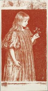 PESCHEL Carl Gottlieb 1798-1879,Dziewczynka z kwiatkiem,Rempex PL 2007-09-12
