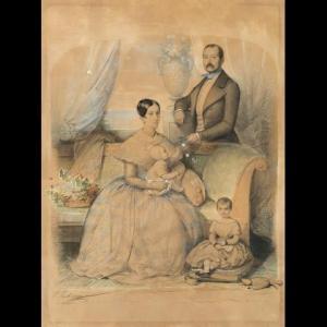 PESCHIERA Federico 1814-1854,Ritratto di Antonio Rossi e la moglie Caterin,Il Ponte Casa D'aste Srl 2019-04-09