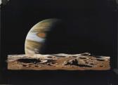 PESEK Ludek 1919-1999,Jupiter Rises Above the Jovian Moon Io,Christie's GB 2013-10-01