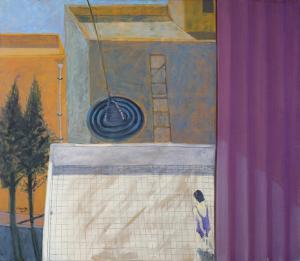 PESSO Avraham 1959,Girl at the Balcony,1992,Tiroche IL 2019-06-29