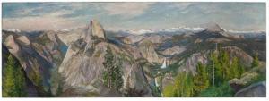 PETER George 1859-1950,Yosemite Valley from Glacier Point,1930,John Moran Auctioneers US 2020-03-15