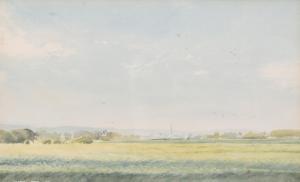 PETER Iden,A view across the south downs with a cathedral spi,1975,John Nicholson 2021-06-23