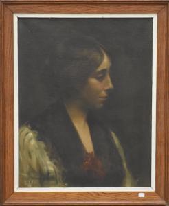 PETER REININGHAUS Maria 1883,Portrait de femme,Rops BE 2019-12-15