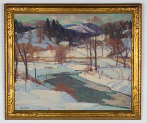 PETERS Carl William 1897-1980,Winter Landscape,Cottone US 2024-01-24