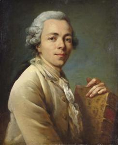 PETERS Jean Antoine,Portrait d'un homme portant un exemplaire des Essa,Christie's 2012-06-21