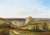 PETERS Pieter Francis 1818-1903,View of Schloß Haunsheim in the district of D,1863,Palais Dorotheum 2018-02-27