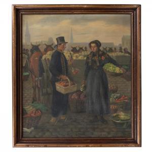 PETERSEN Albert 1875-1957,Vendedores de frutas,Morton Subastas MX 2022-02-10