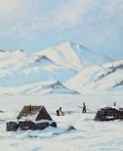 PETERSEN Emanuel A 1894-1948,Catchers on a coast in Greenland,Bruun Rasmussen DK 2023-08-21
