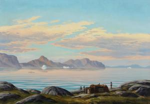 PETERSEN Emanuel A 1894-1948,Evening scenery from Greenland,Bruun Rasmussen DK 2024-03-25