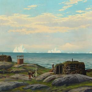 PETERSEN Emanuel A 1894-1948,Landscape at Greenland,Bruun Rasmussen DK 2016-01-25