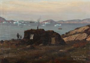 PETERSEN Emanuel A 1894-1948,View from a Greenlandic village,Bruun Rasmussen DK 2024-04-08
