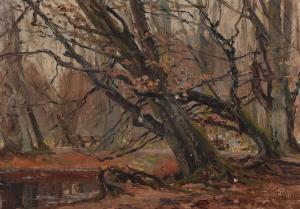 PETERSEN Hans Gyde 1862-1943,Forest scenery,1913,Bruun Rasmussen DK 2024-02-26