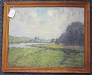 PETERSEN Heinrich 1881-1955,Schleswig-Holstein (River Landscape),Tooveys Auction GB 2019-04-17