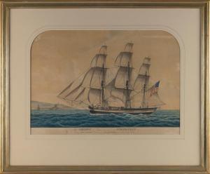 PETERSEN Jacob 1774-1855,Portrait of the ship Adeline,Eldred's US 2023-03-01