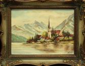 PETERSEN Jorgen,Town on a Lake,Clars Auction Gallery US 2009-07-11
