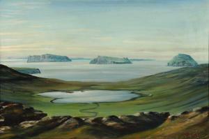 PETERSEN Sigmund 1904-1973,Landscape, Faroe Islands,1963,Bruun Rasmussen DK 2021-09-14