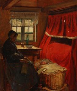 PETERSEN Sophie 1845-1910,An afternoon nap,1891,Bruun Rasmussen DK 2022-12-19