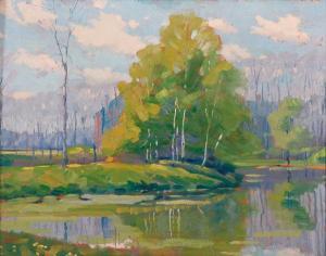 PETERSON Herman 1892-1969,landscapes,1950,Jackson's US 2013-04-06