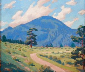 PETERSON Herman 1892-1969,summer mountain landscape,1950,Jackson's US 2013-04-06