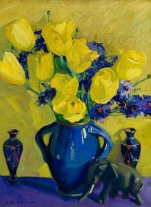 PETERSON Jane 1876-1965,Yellow Tulips,Barridoff Auctions US 2024-04-13