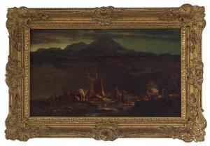 PETHER Abraham 1756-1812,By the Shore at Dusk,New Orleans Auction US 2019-03-23