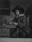 PETHER William 1738-1821,A man smoking a clay pipe,1768,Holloway's GB 2008-12-16