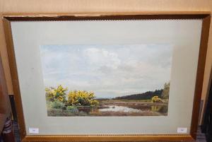 PETHERBRIDGE Albert George,In time of gorse, The Moors, Brockenhurst, New For,Bonhams 2010-12-01