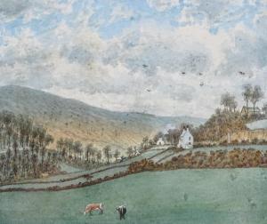 PETHERICK John,Cwm Blaina from Abertillery, Monmouthshire,1854,Burstow and Hewett 2019-11-13