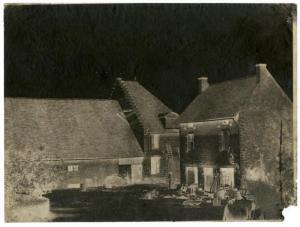 PETIOT GROFFIER FORTUNE 1788-1855,Cour de ferme vue depuis l'atelier Environs d,Binoche et Giquello 2013-04-17