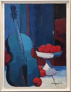 PETIOT MICHA 1939,composition au violon bleu,Rossini FR 2022-10-25