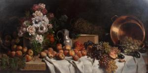 PETIT Alfred,STILL LIFE OF FRUIT AND FLOWERS,Sloans & Kenyon US 2016-11-13