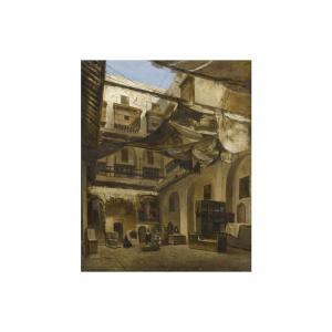 PETIT Antoine Baptiste 1800-1864,VUE D'UNE MAISON EN ORIENT,1849,Sotheby's GB 2005-10-20