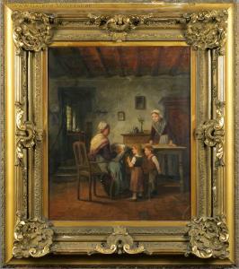 PETIT Corneille 1800-1800,Scène d'intérieur,Galerie Moderne BE 2016-11-22